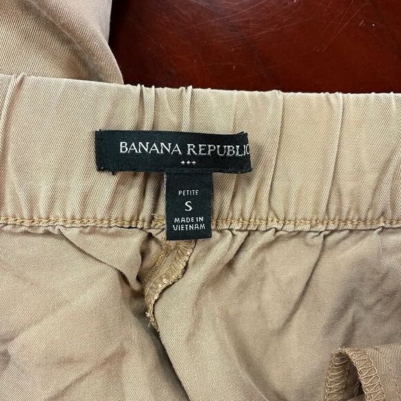 Banana Republic Tan Soft Lyocell Cargo Jogger Pants sz PS - Picture 5 of 8